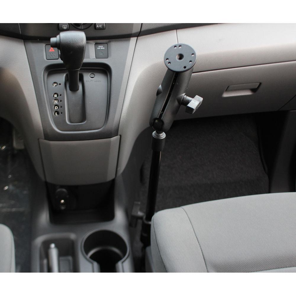 RAM MOUNTS RAM POD HD Vehicle Mount with 12" Aluminum Rod and Round Plate