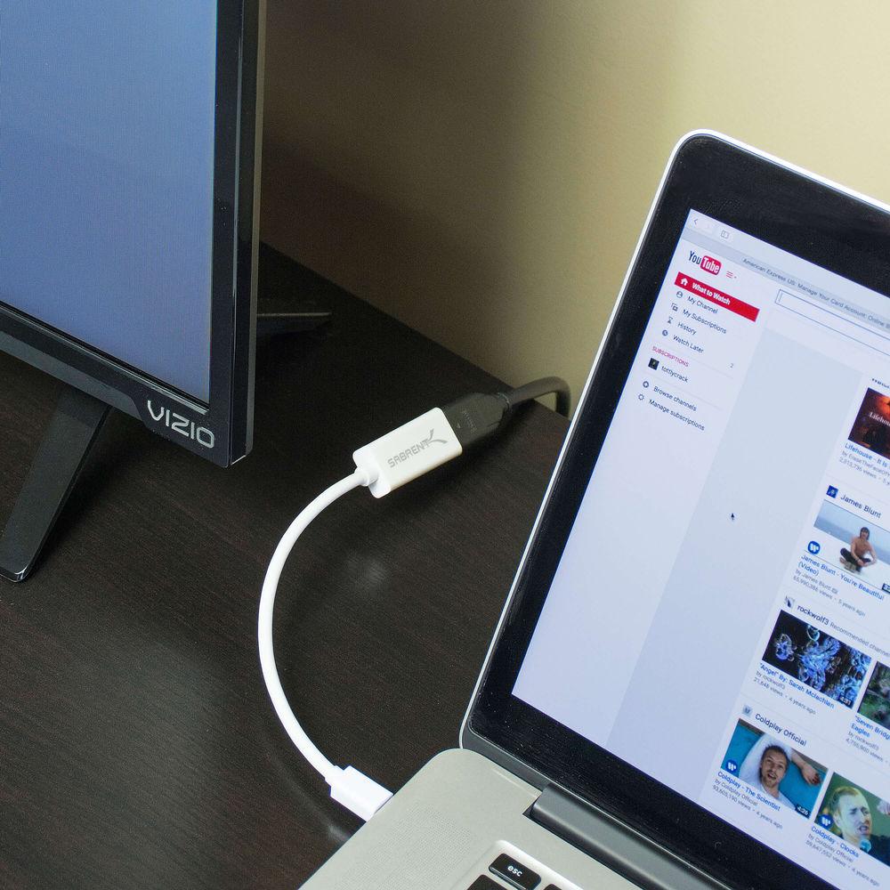 Sabrent Mini DisplayPort to HDMI Adapter with 4K Support