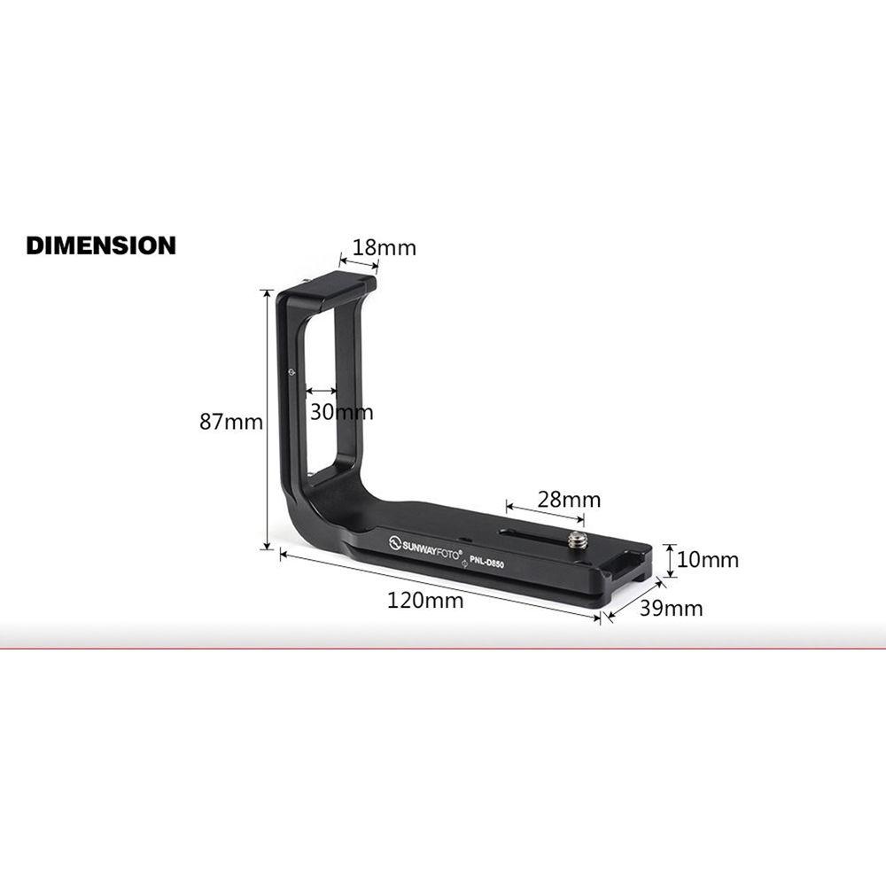 Sunwayfoto PNL-D850 L-Bracket for Nikon D850