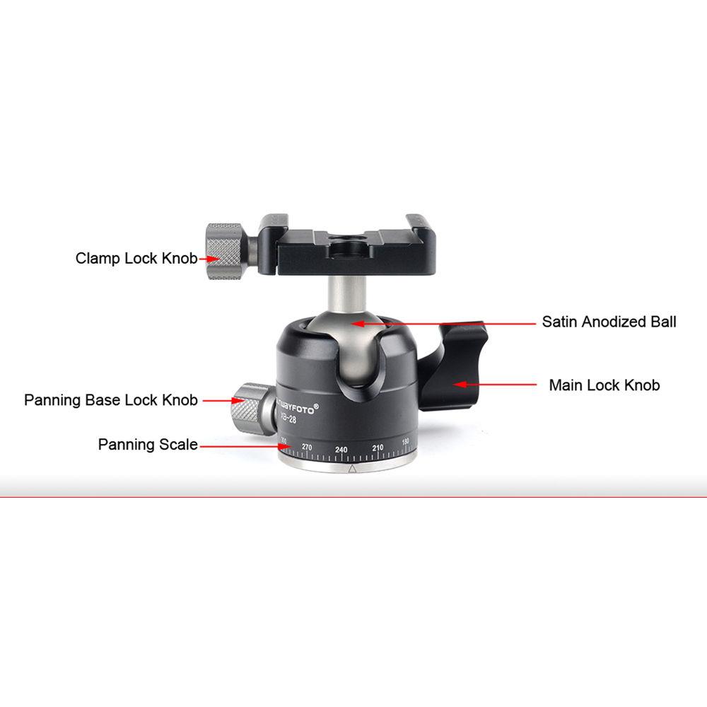 Sunwayfoto XB-28 Low-Profile Ball Head