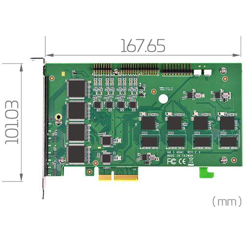 YUAN SC542N8 8-Channel PCIe x4 HDMI Capture Card