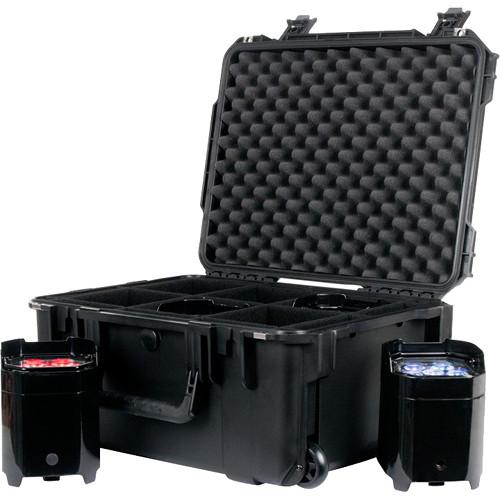 American DJ Wheeled Element PC6 Case for Six ADJ Par Fixtures