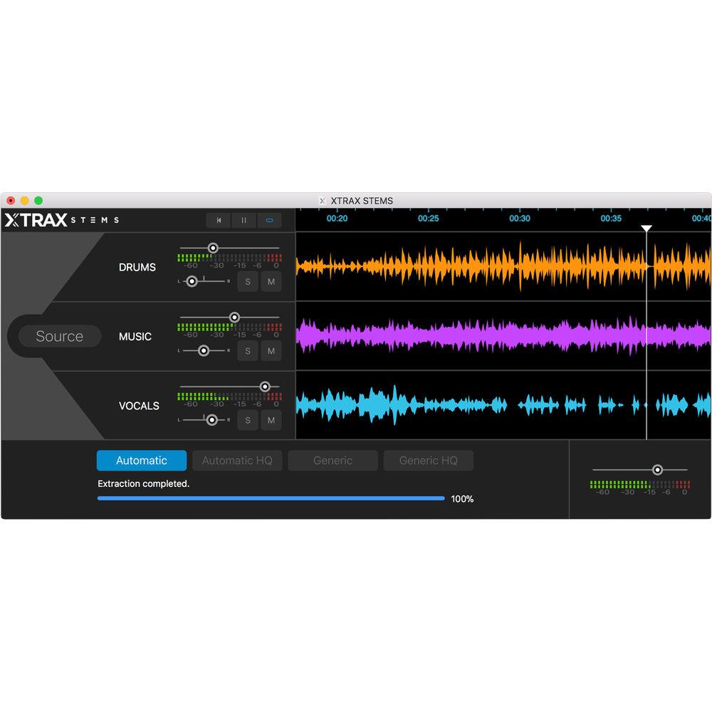 AUDIONAMIX XTRAX STEMS - Stem Creator Software