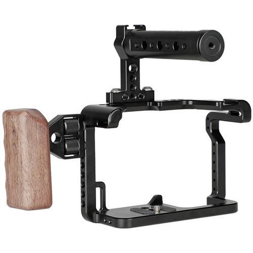 CAMVATE Cage Kit with Handles and Shoe Mounts for Panasonic Lumix GH5