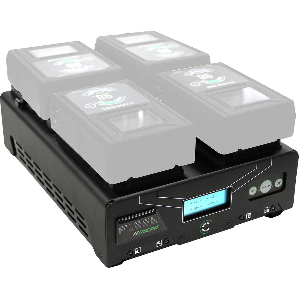 Core SWX Fleet Micro 3A Digital Quad Charger for V-Mount Batteries
