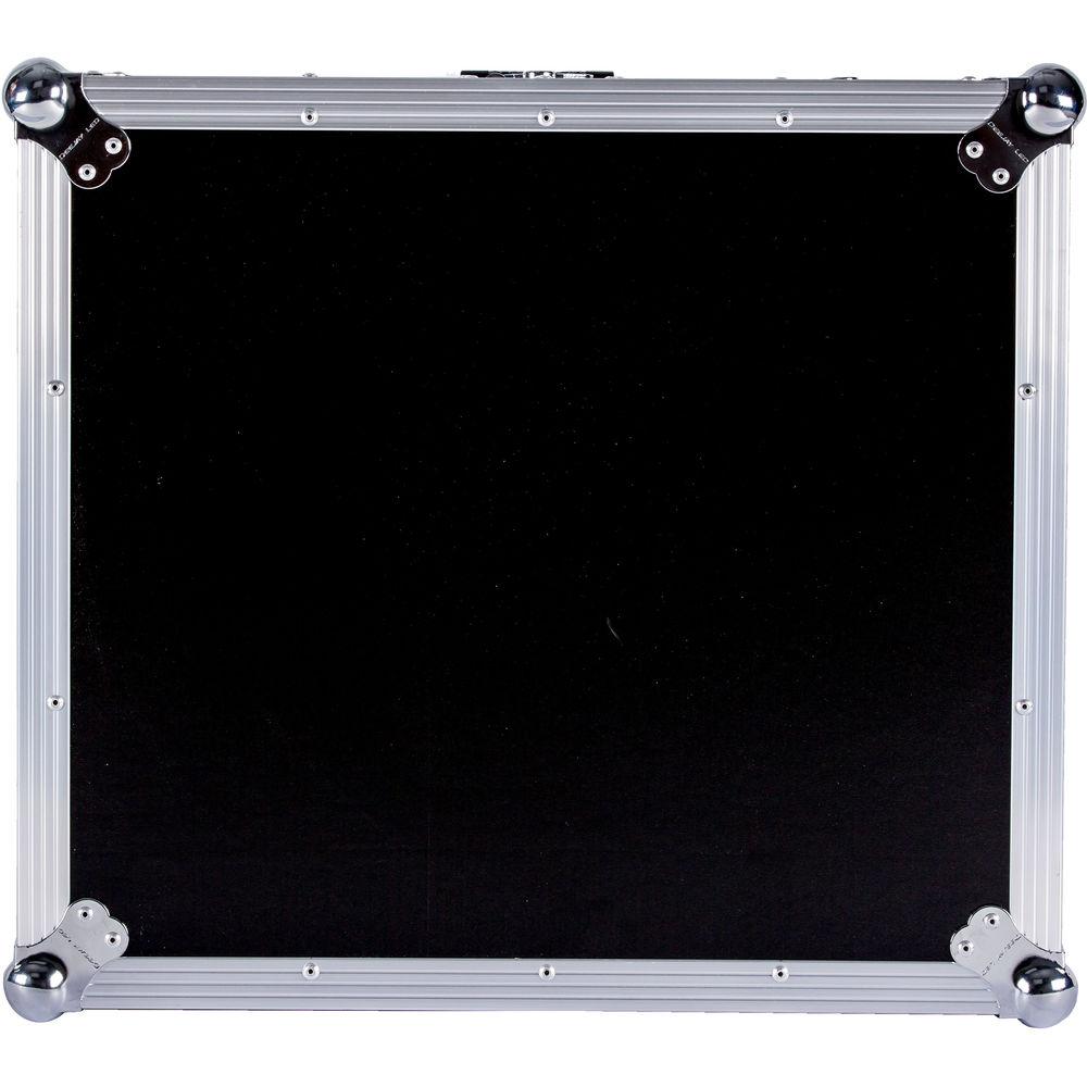 DeeJay LED 10RU Slant Mixer Rack 10RU Vertical Rack System with Full Accessory Door