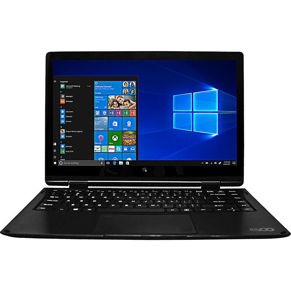 Evoo 13.3" EV-L2IN1-133-2-BK 2-in-1 Multi-Touch Laptop
