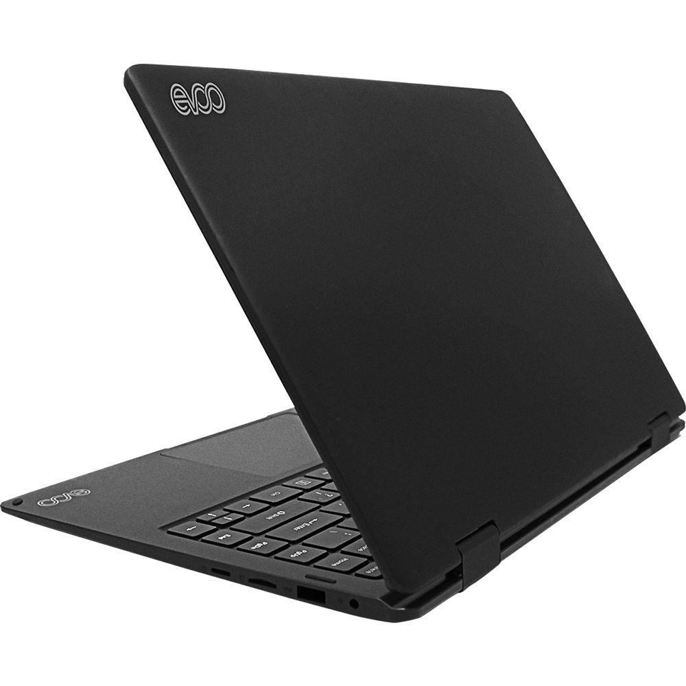 Evoo 13.3" EV-L2IN1-133-2-BK 2-in-1 Multi-Touch Laptop