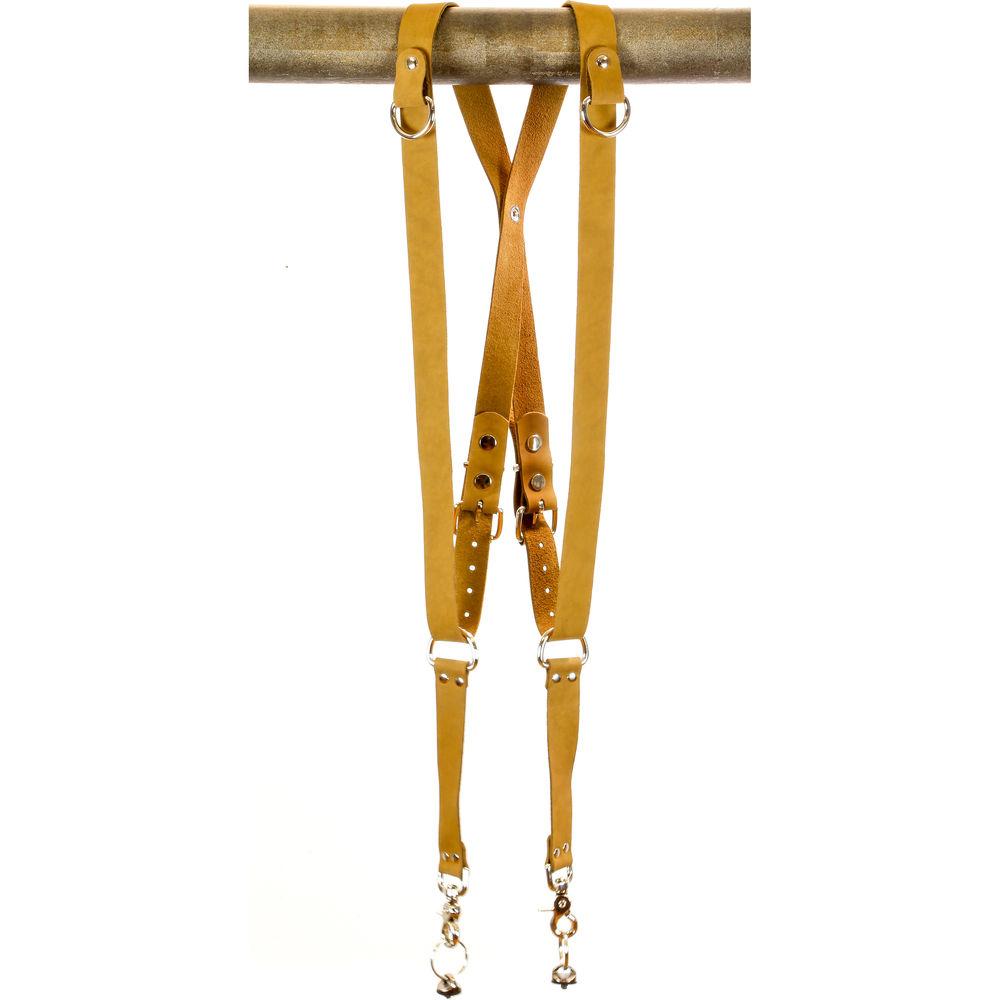 Funk Plus Suede Leather Snap Back Harness with 1.25" Wide Straps and D-Rings