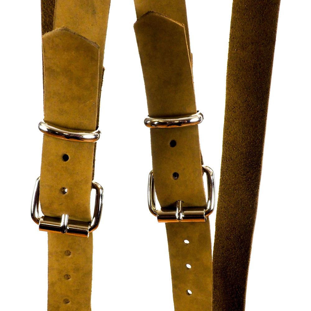 Funk Plus Suede Leather Snap Back Harness with 1.25" Wide Straps and D-Rings