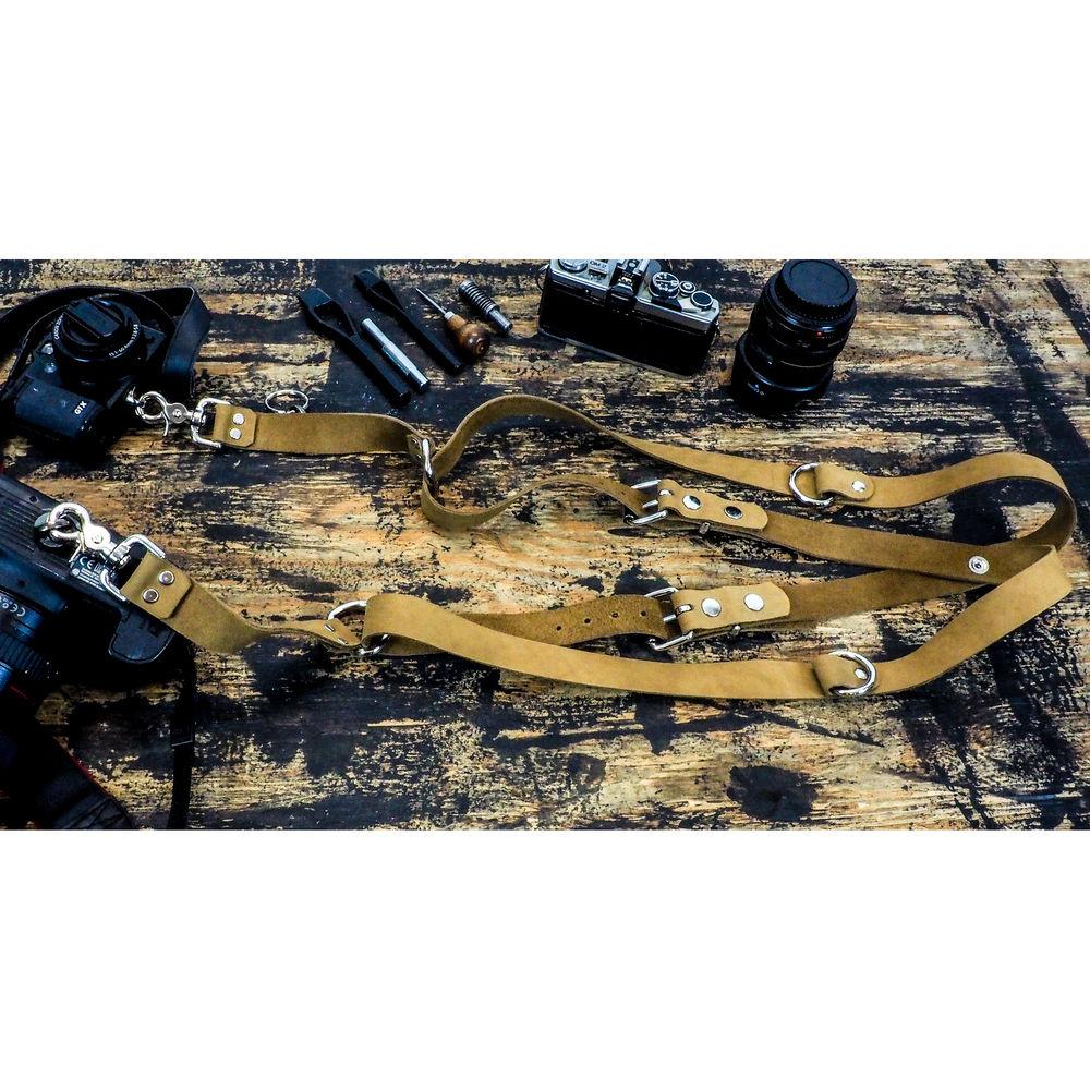 Funk Plus Suede Leather Snap Back Harness with 1.25" Wide Straps and D-Rings