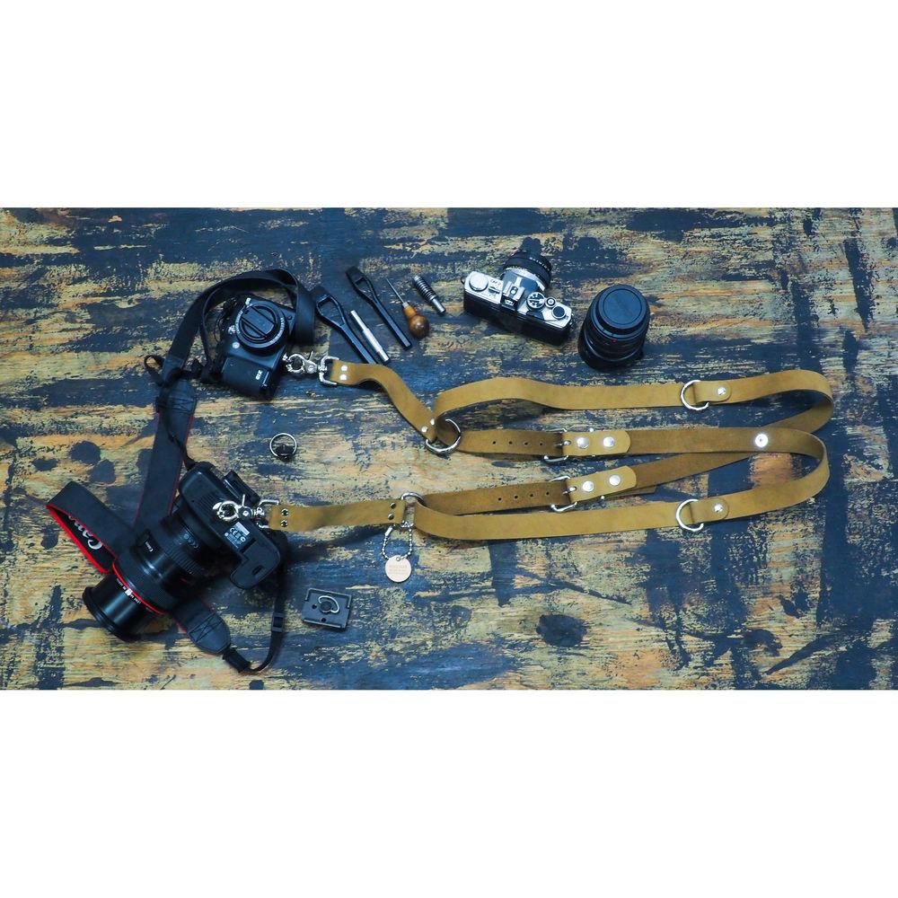 Funk Plus Suede Leather Snap Back Harness with 1.25" Wide Straps and D-Rings