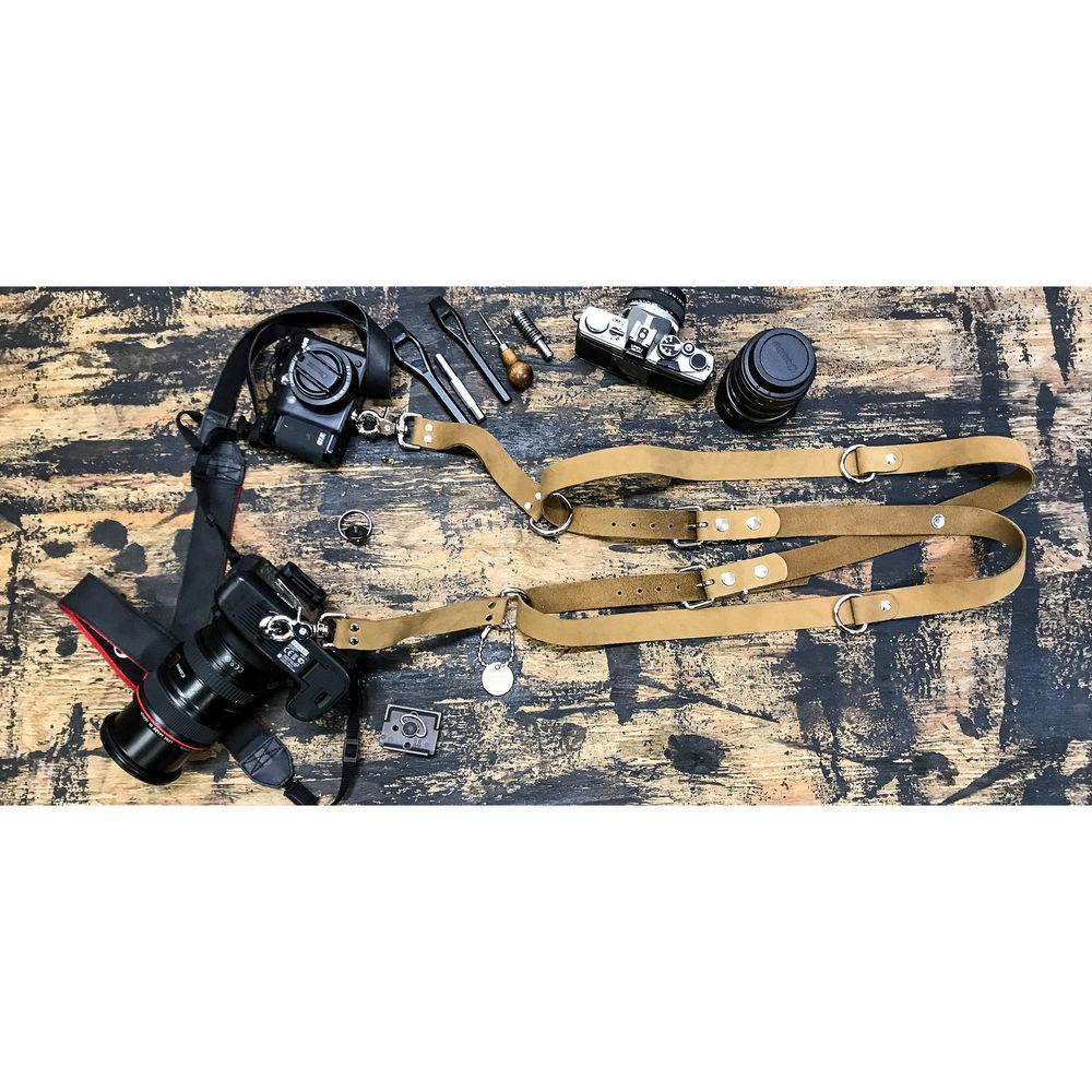 Funk Plus Suede Leather Snap Back Harness with 1.25" Wide Straps and D-Rings