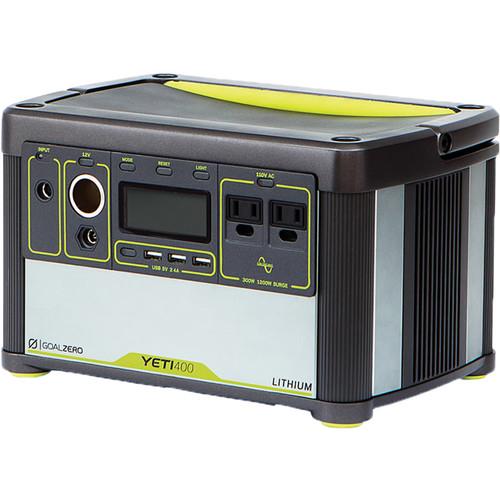 GOAL ZERO Yeti 400 Lithium Power Station with Boulder 50 Solar Panel Kit