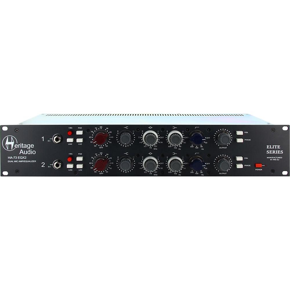 Heritage Audio HA73EQX2 Dual-Channel Mic Preamp with EQ, Heritage, Audio, HA73EQX2, Dual-Channel, Mic, Preamp, with, EQ