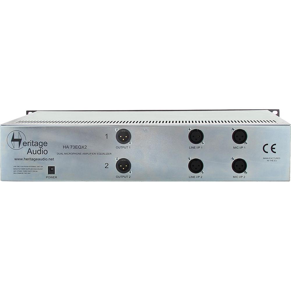 Heritage Audio HA73EQX2 Dual-Channel Mic Preamp with EQ, Heritage, Audio, HA73EQX2, Dual-Channel, Mic, Preamp, with, EQ