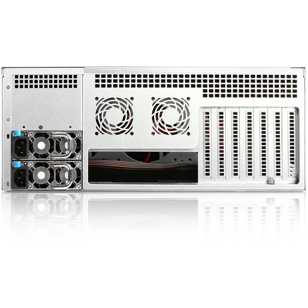 iStarUSA EX4M24 4 RU 24-Bay Storage Server Rackmount Chassis with 600W Redundant Power Supply