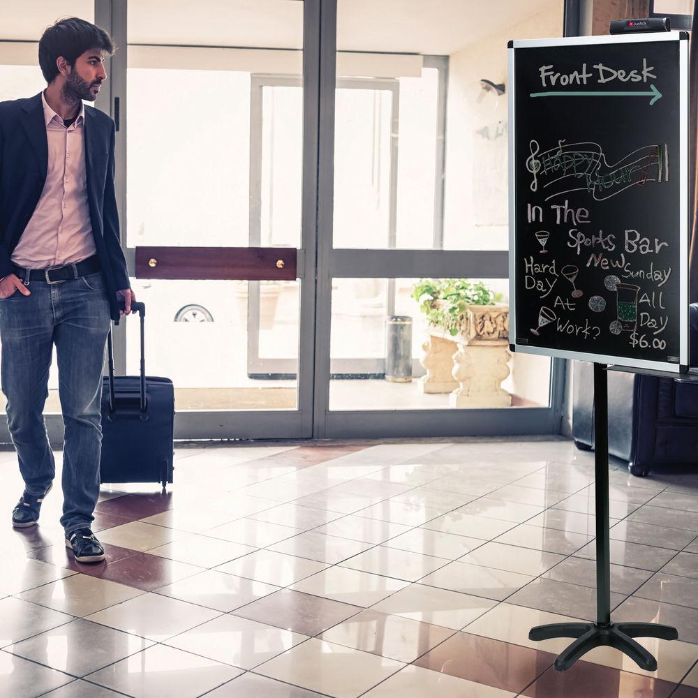 Justick Lobby Stand Display Board with Overlay
