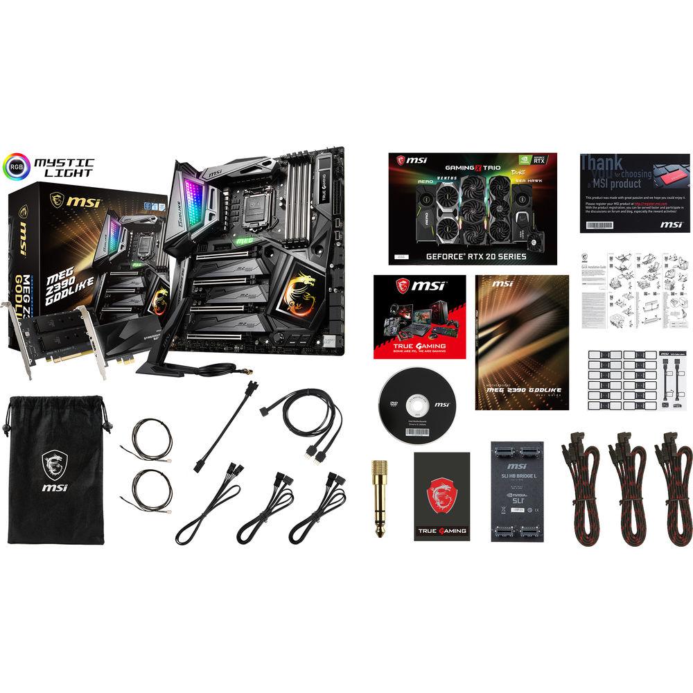 MSI MEG Z390 GODLIKE LGA 1151 E-ATX Motherboard