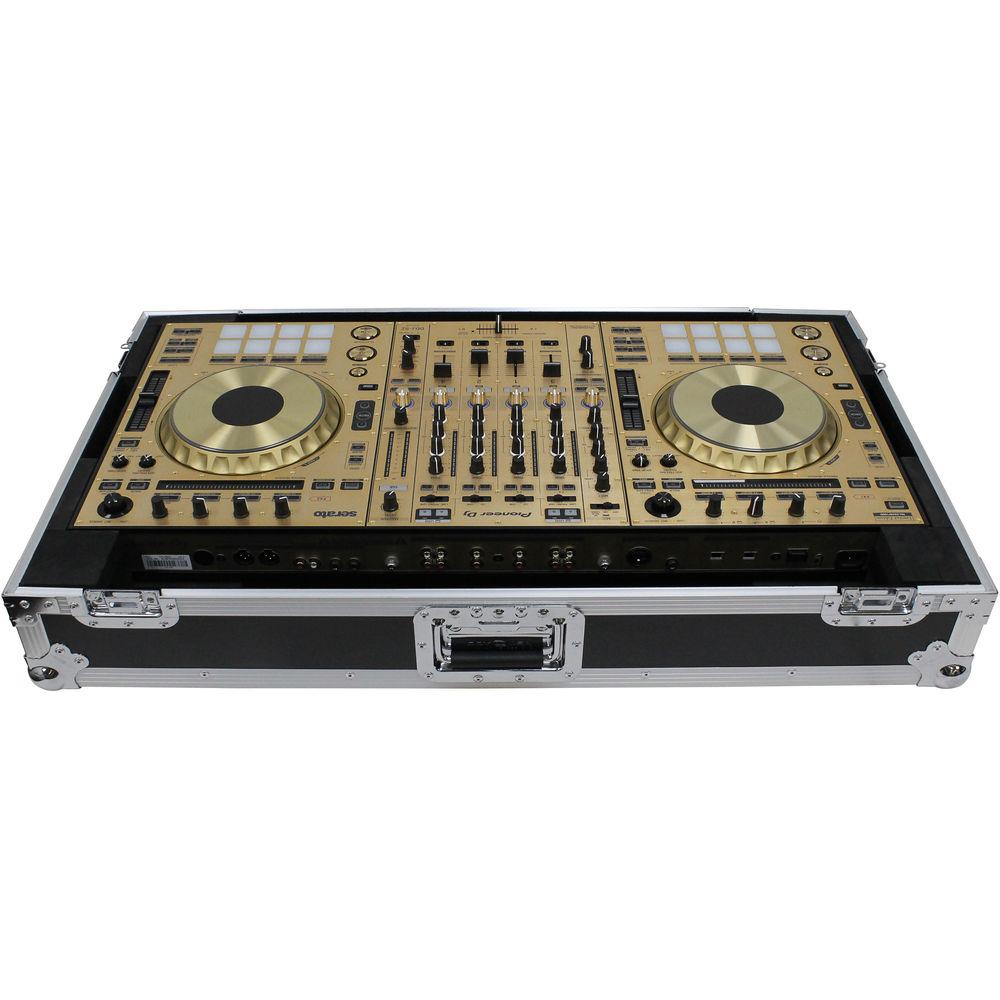 Odyssey Innovative Designs Flight Case for Pioneer DDJ-RZ SZ SZ2 DJ & NUMARK NS7 NS7II NS7III Controllers with Wheels