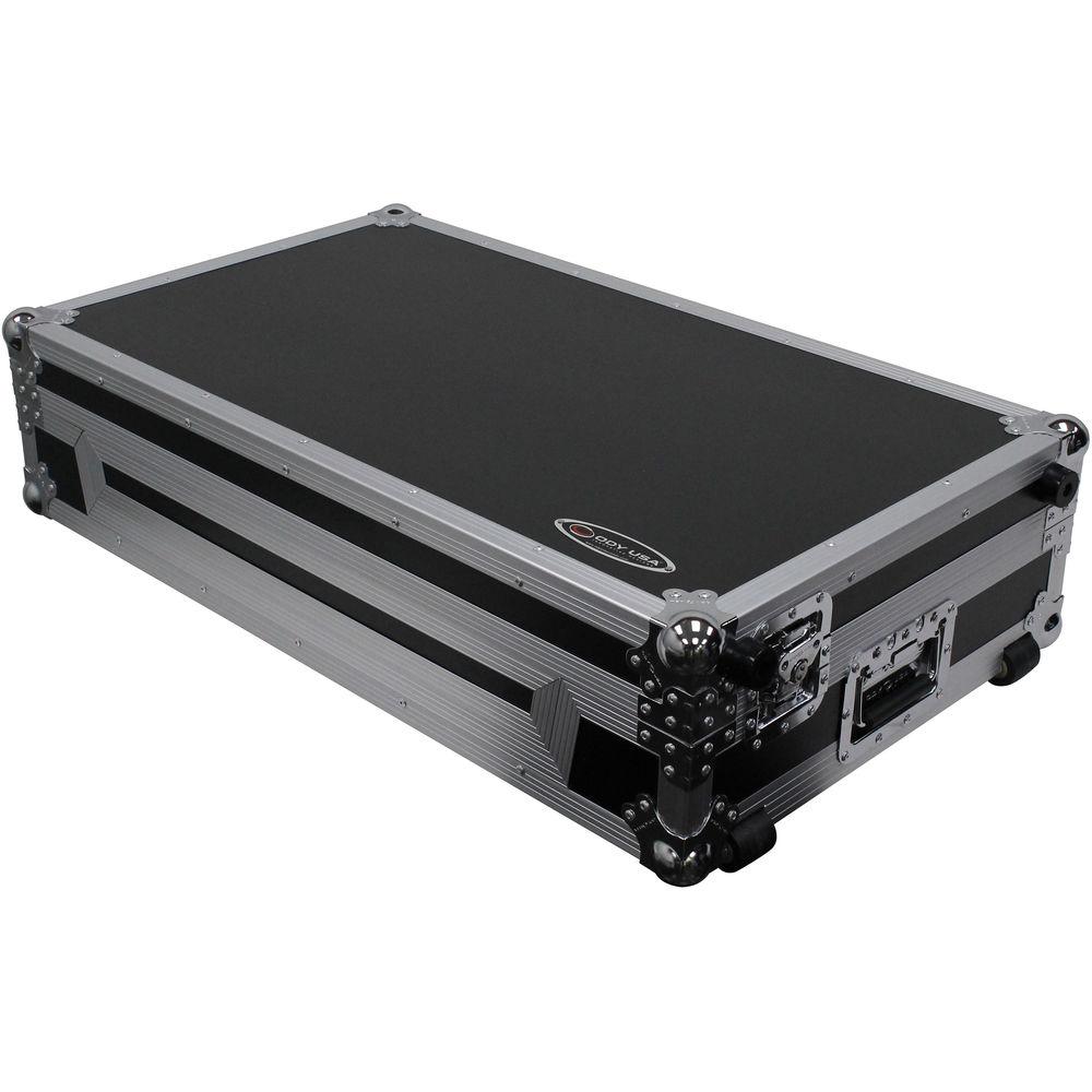 Odyssey Innovative Designs Flight Case for Pioneer DDJ-RZ SZ SZ2 DJ & NUMARK NS7 NS7II NS7III Controllers with Wheels
