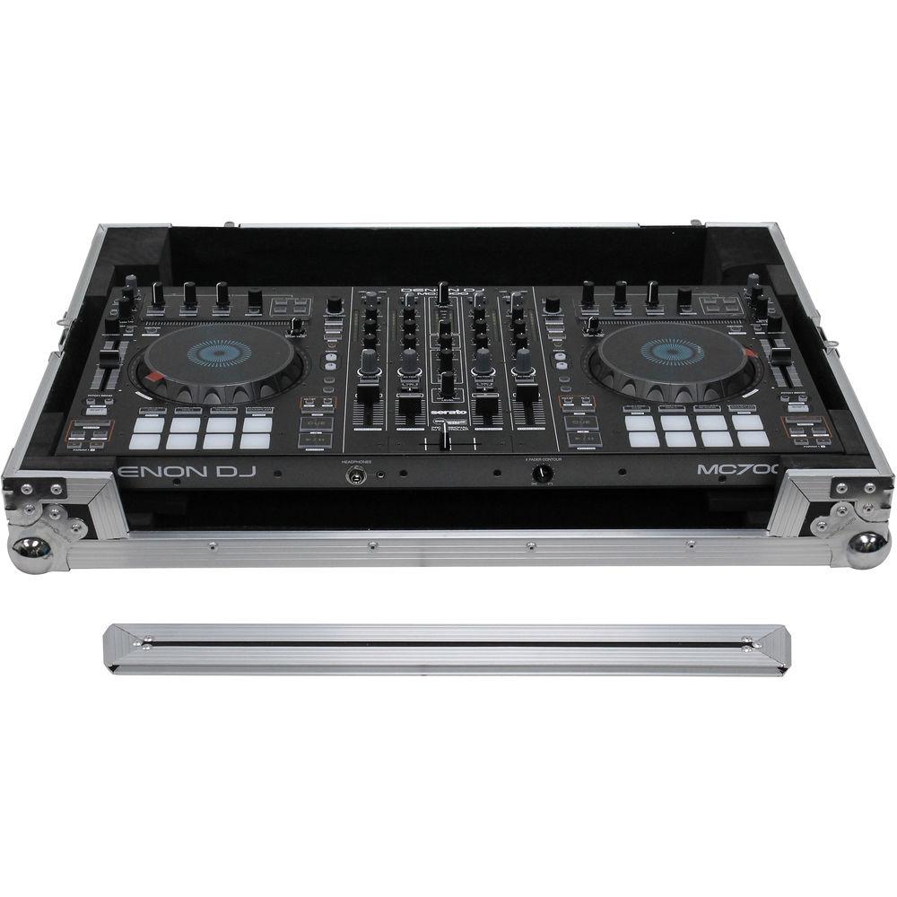 Odyssey Innovative Designs Flight Case with Removable V-Cut Front Access Panels for Denon MC7000 DJ Controller
