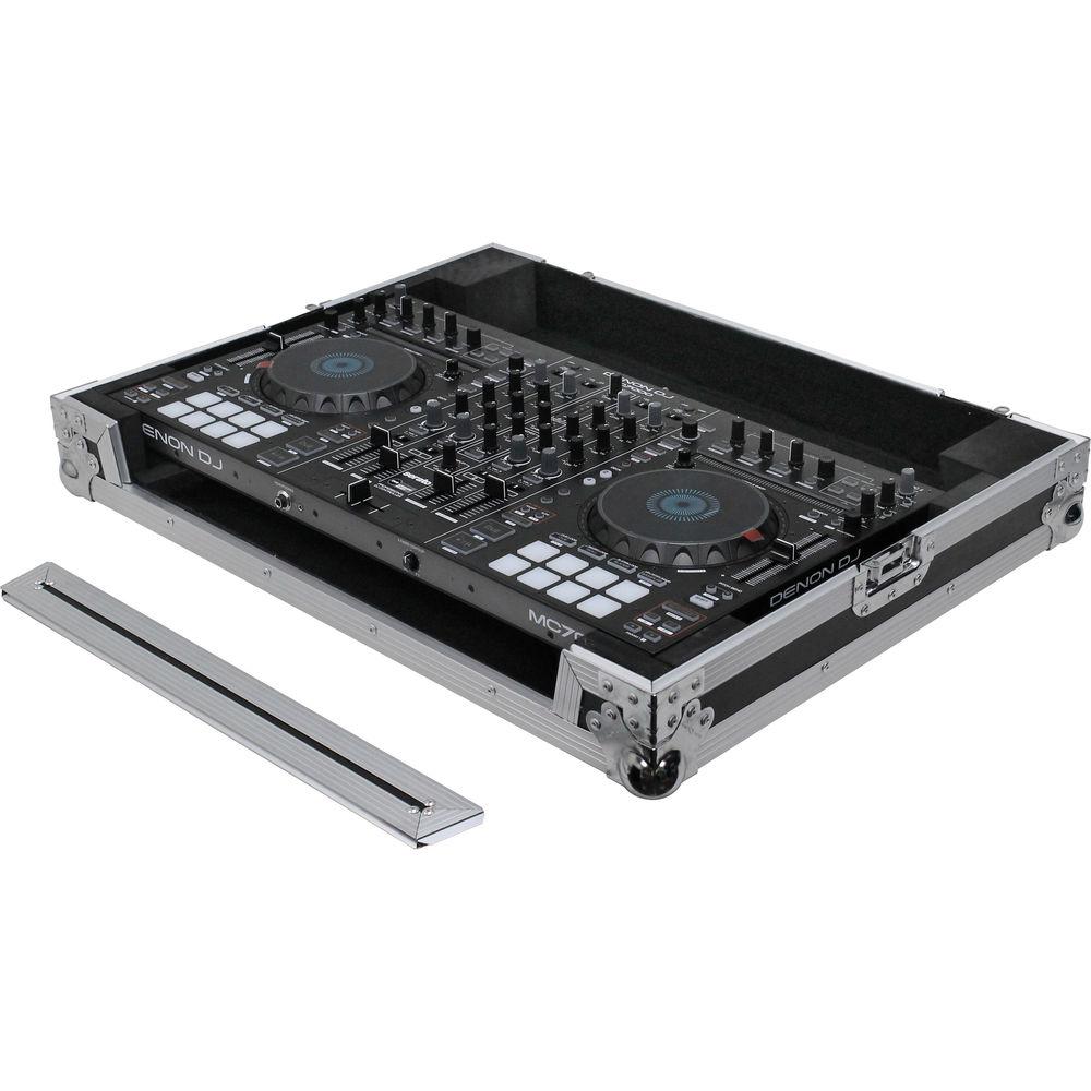 Odyssey Innovative Designs Flight Case with Removable V-Cut Front Access Panels for Denon MC7000 DJ Controller