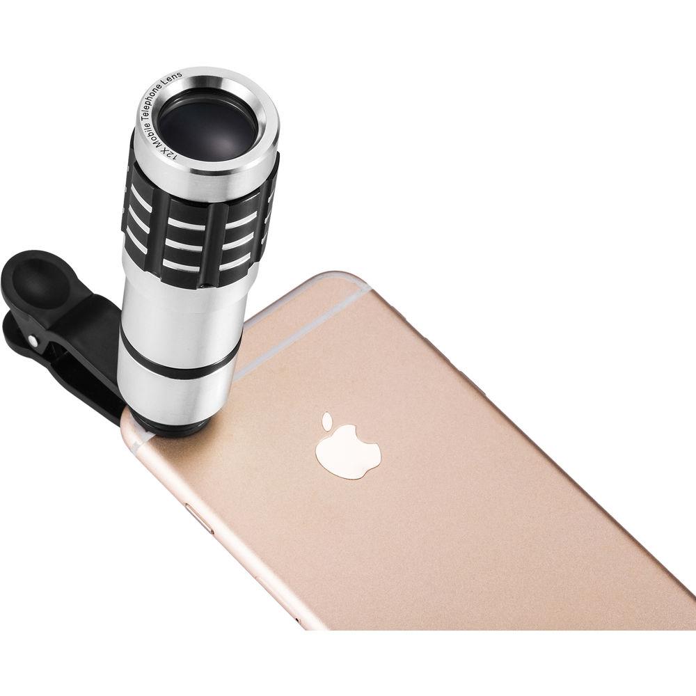 PoserSnap Mobile 12X Zoom Telephoto Clip Lens, PoserSnap, Mobile, 12X, Zoom, Telephoto, Clip, Lens