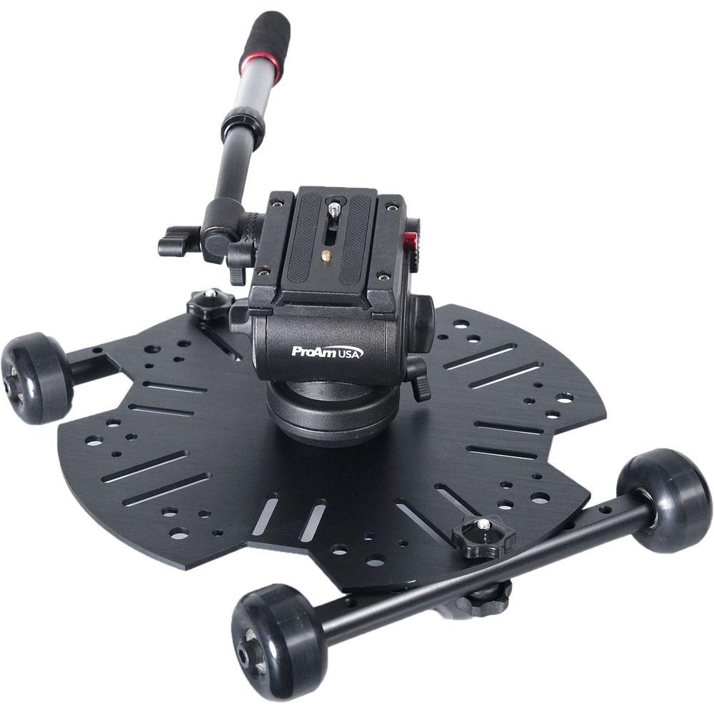 ProAm USA Universal Table Top Dolly DIY Wheels - Set Of 2 - Works With Modus System