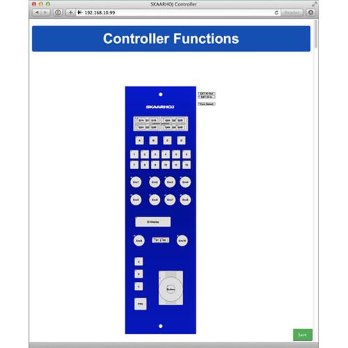 SKAARHOJ Remote Control Panel for CCU Control of Blackmagic URSA Mini Studio Cameras