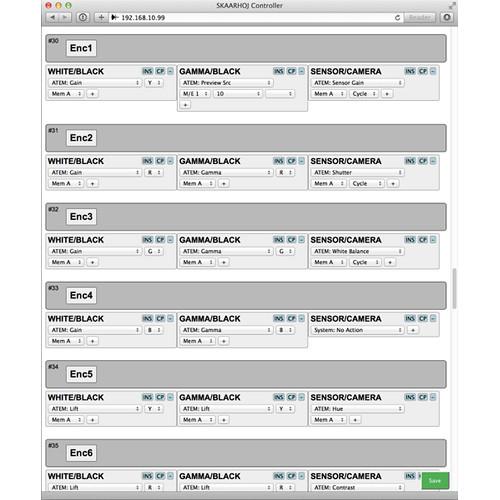 SKAARHOJ Remote Control Panel for CCU Control of Blackmagic URSA Mini Studio Cameras