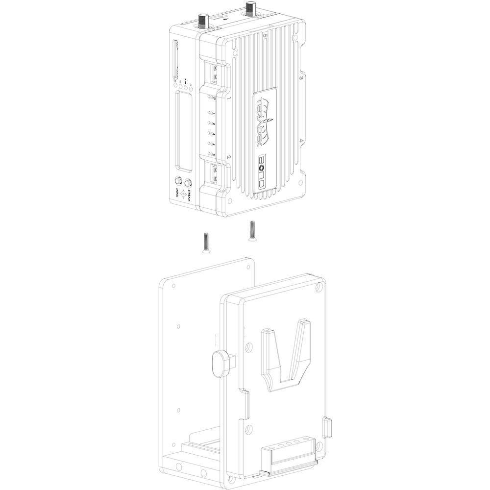 Teradek Dual 14.4V V-Mount Battery Plate for Bond & Cube 600 700 Series