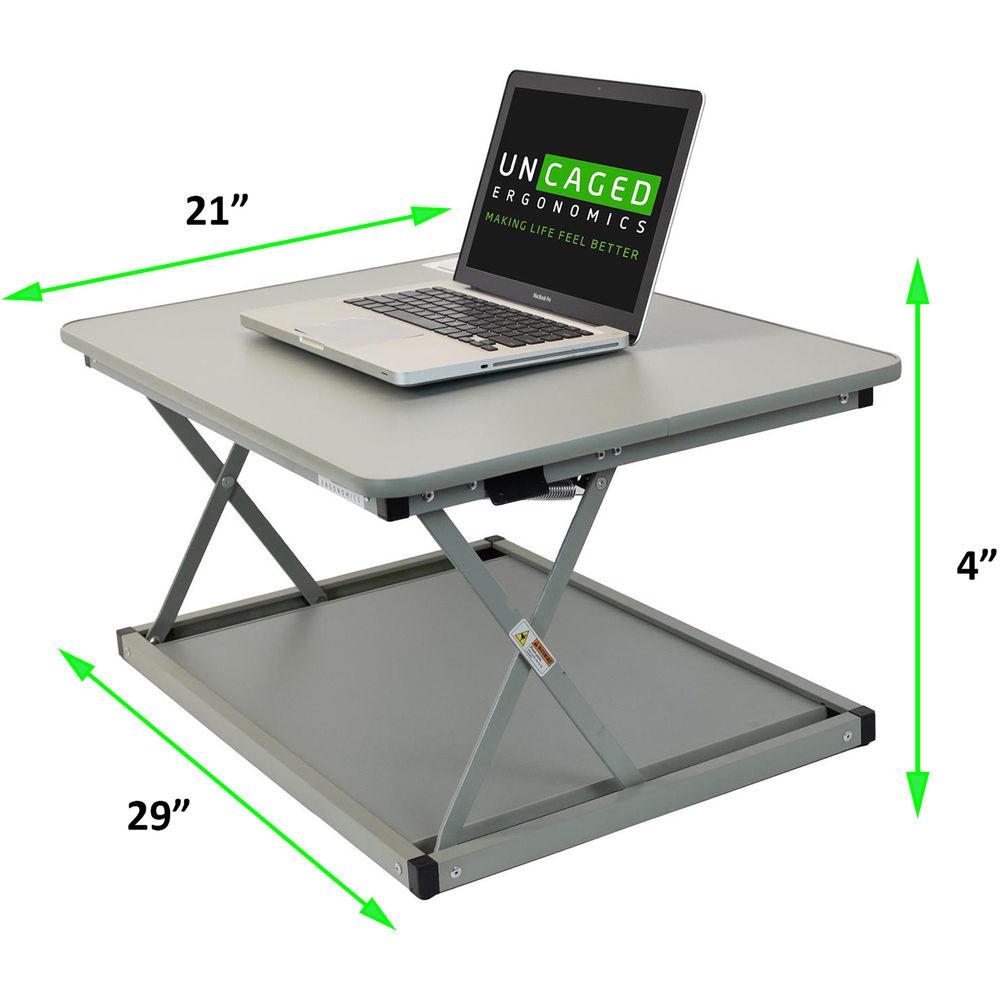 Uncaged Ergonomics Changedesk Mini Black Standing Desk