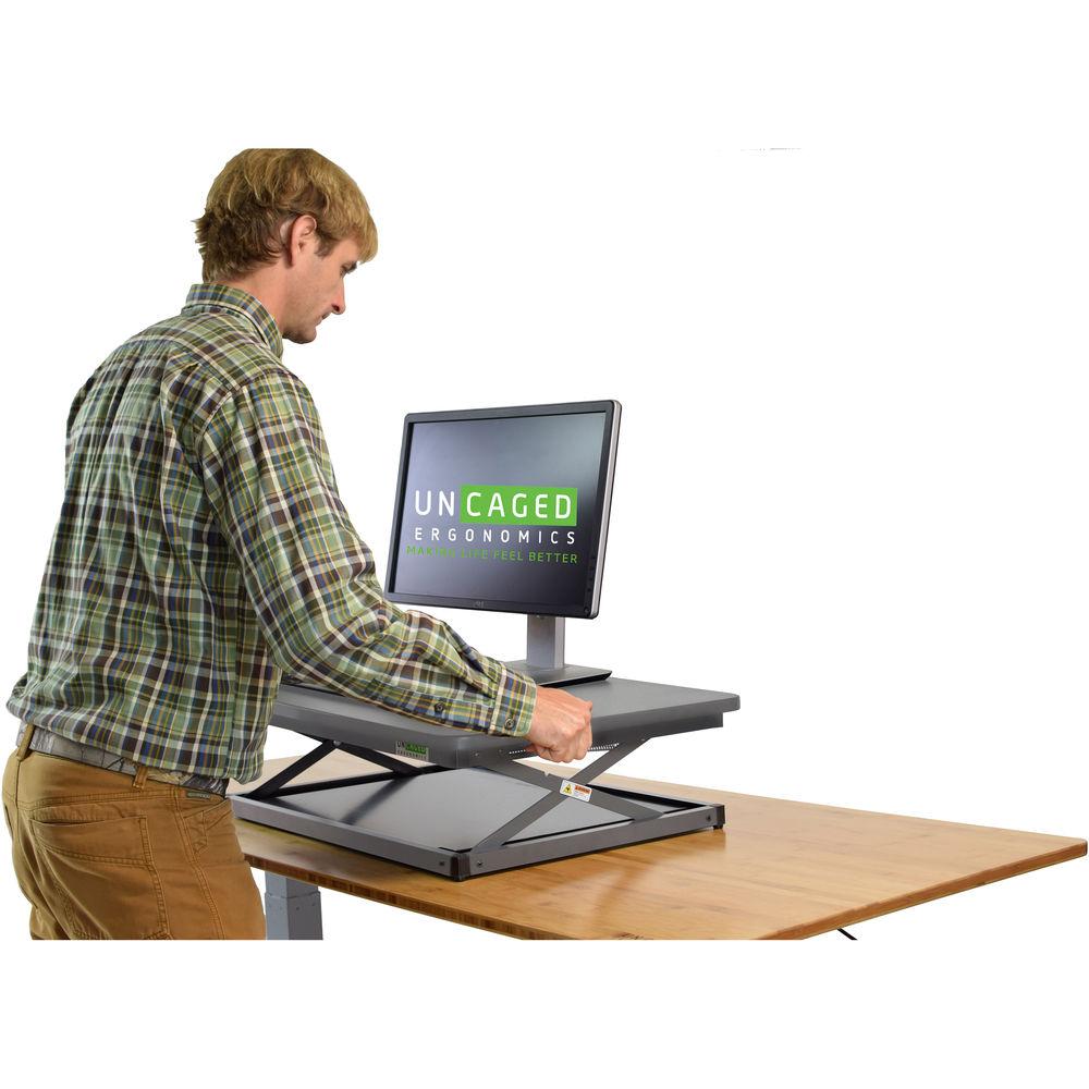 Uncaged Ergonomics Changedesk Mini Black Standing Desk