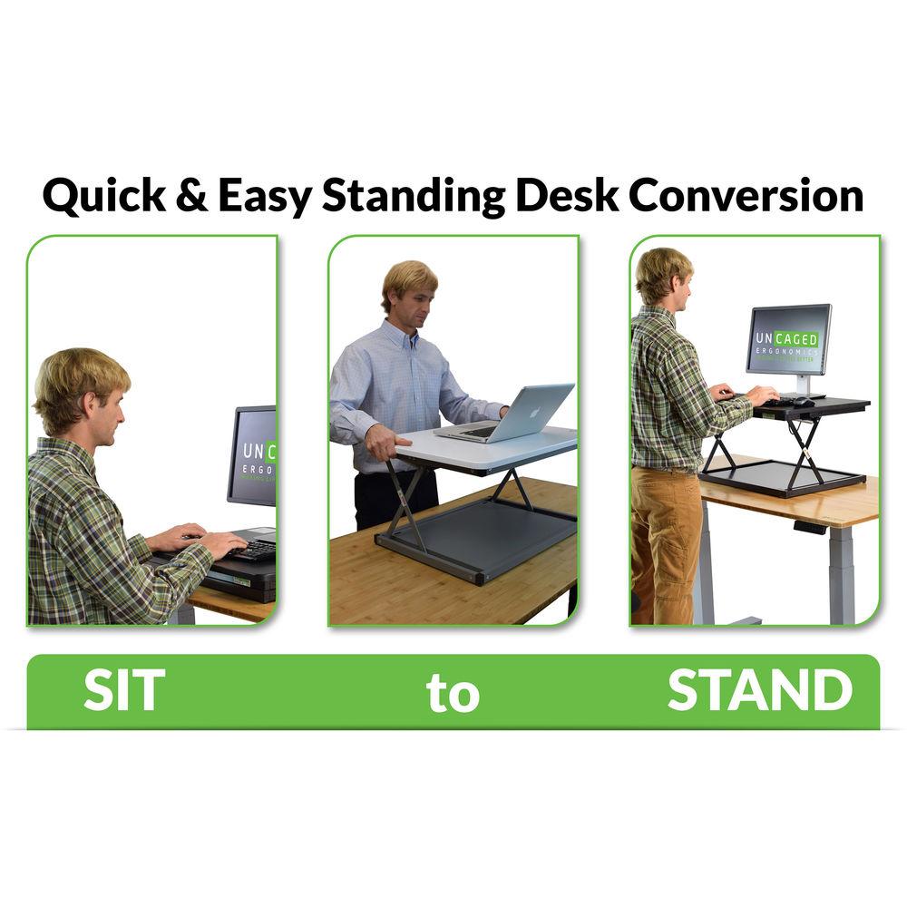 Uncaged Ergonomics Changedesk Mini Black Standing Desk