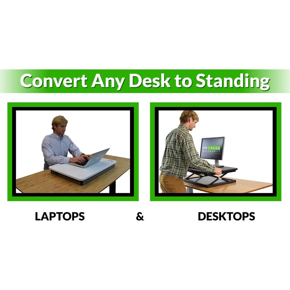 Uncaged Ergonomics Changedesk Mini Black Standing Desk
