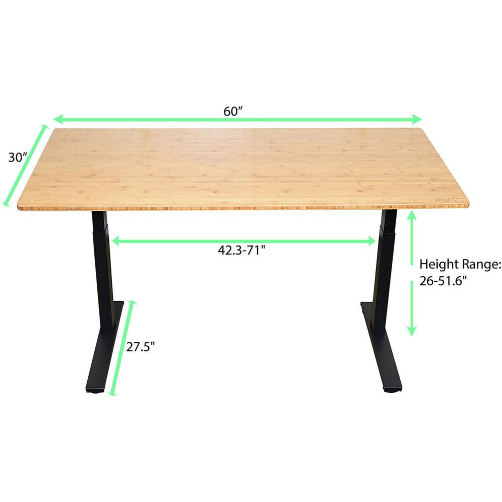 Uncaged Ergonomics Dual Motor Bamboo Standing Desk
