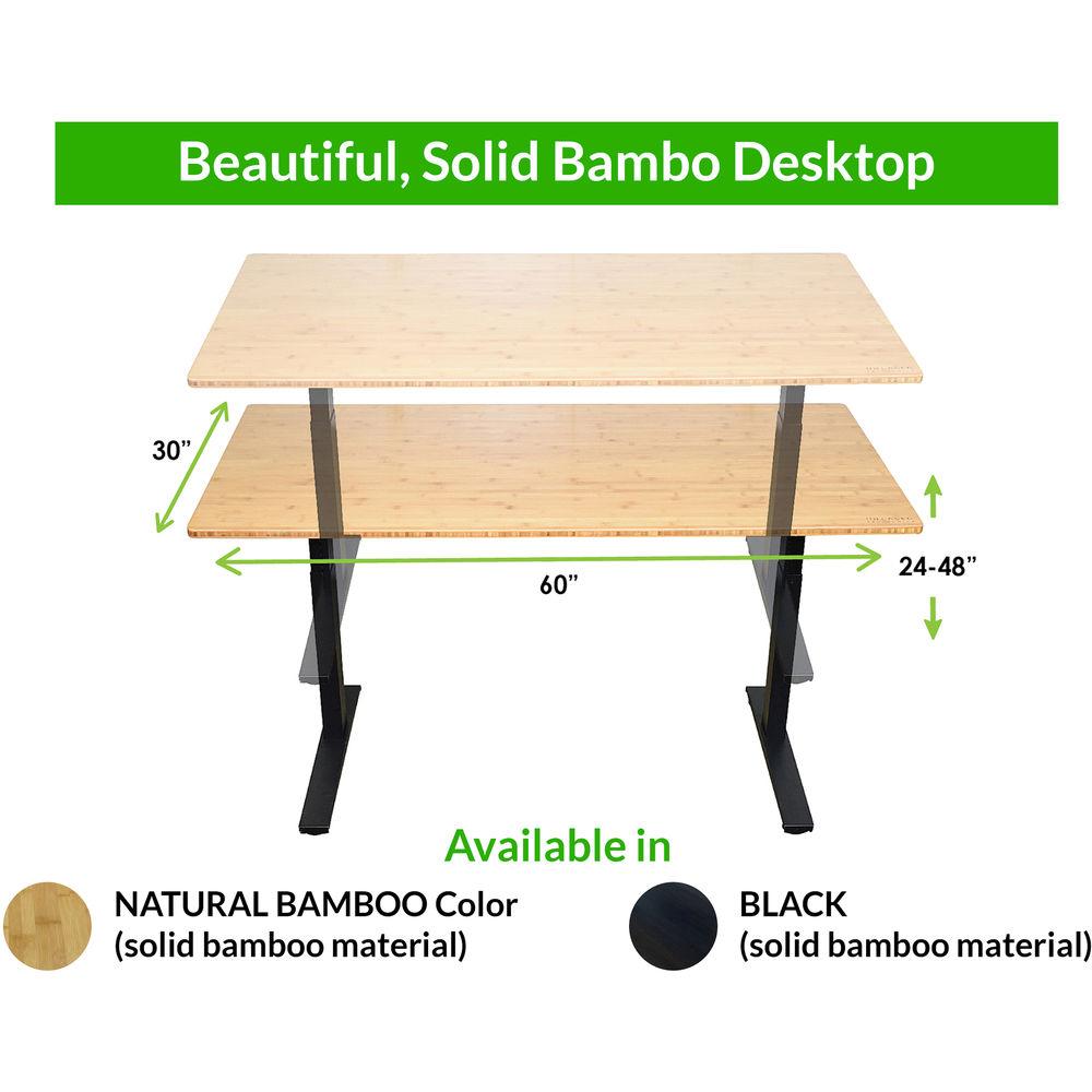 Uncaged Ergonomics Dual Motor Bamboo Standing Desk