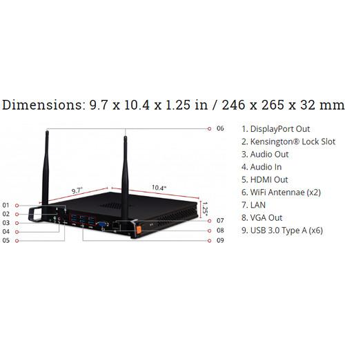 ViewSonic VCP10 Windows Slot-In PC Module for ViewBoard IFP50 Series Displays