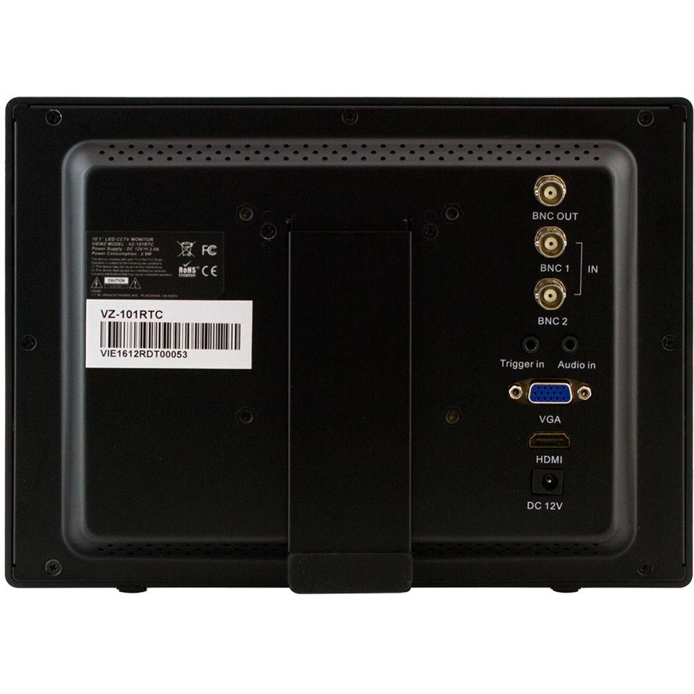 ViewZ VZ-101RTC 10.1" LED CCTV Monitor