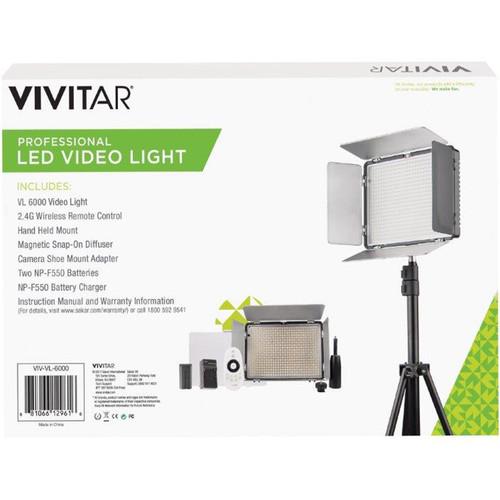 Vivitar VIV-VL-6000 Professional Bi-Color LED Video Light