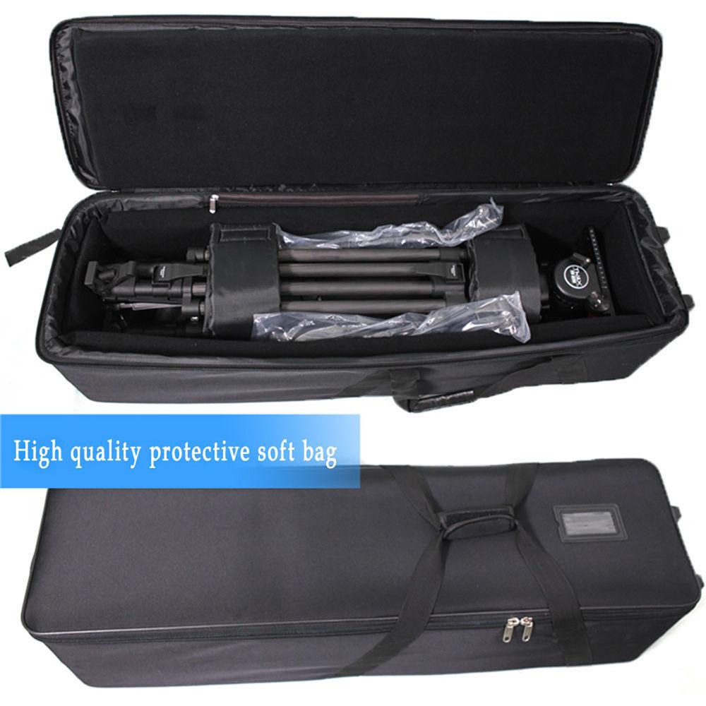 CAME-TV Professional Carbon Fiber Tripod with Video Fluid Head