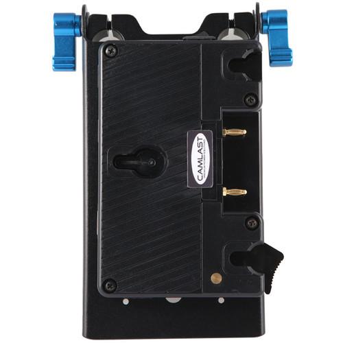 CAMLAST Gold Mount Plate with 5V USB 7.2V 12V Cables for Select Canon & Blackmagic Cameras