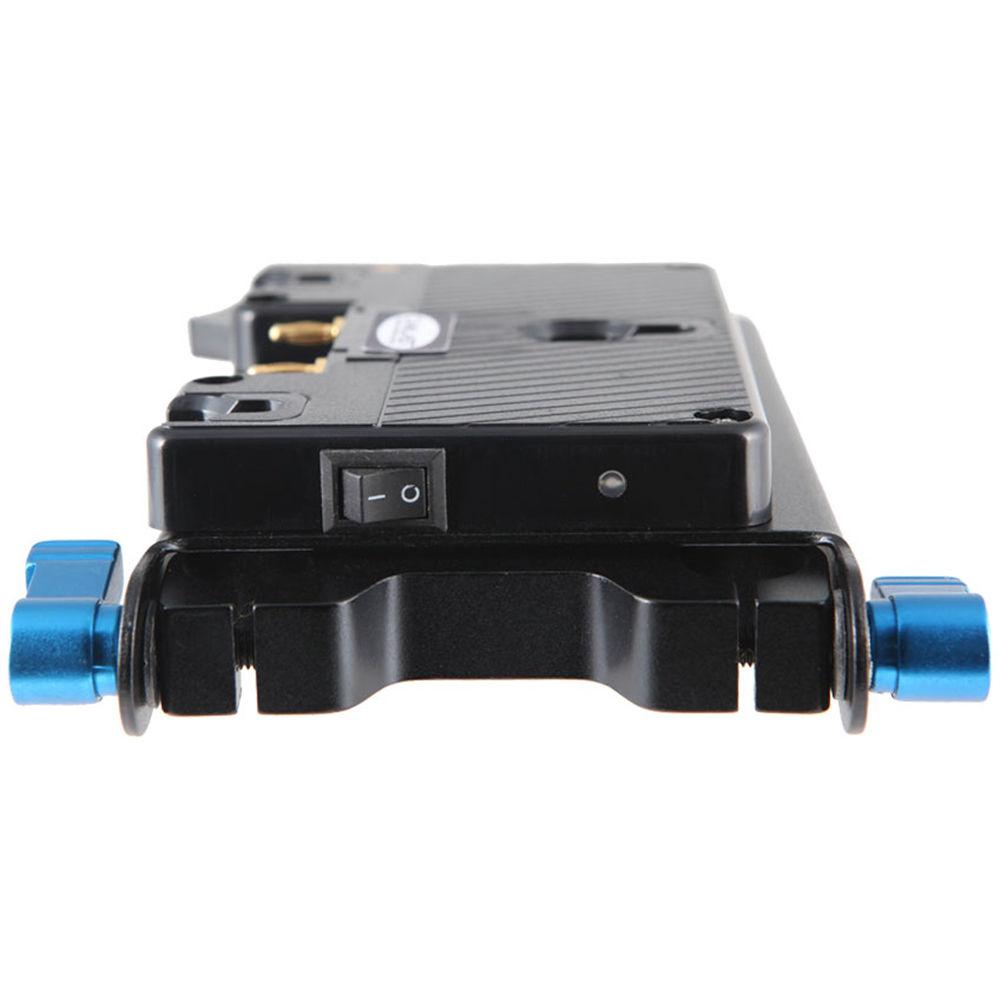 CAMLAST Gold Mount Plate with 5V USB 7.2V 12V Cables for Select Canon & Blackmagic Cameras