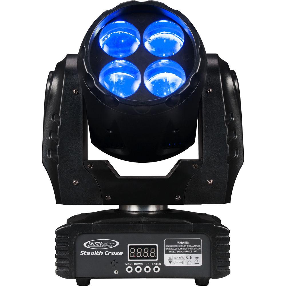 Eliminator Lighting Stealth Craze LED Moving Head Light