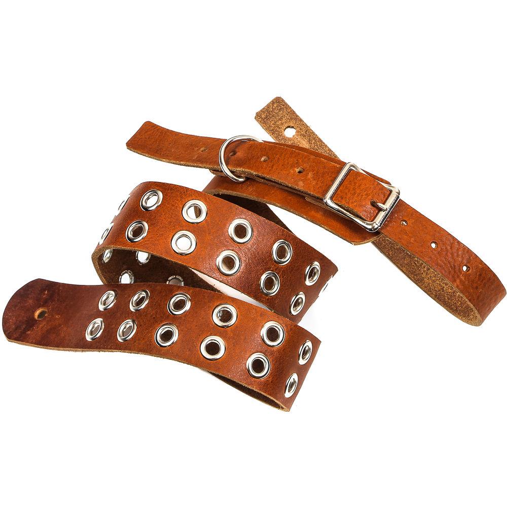 Funk Plus Double Grommet Genuine Premium Leather Guitar Strap with Buckle
