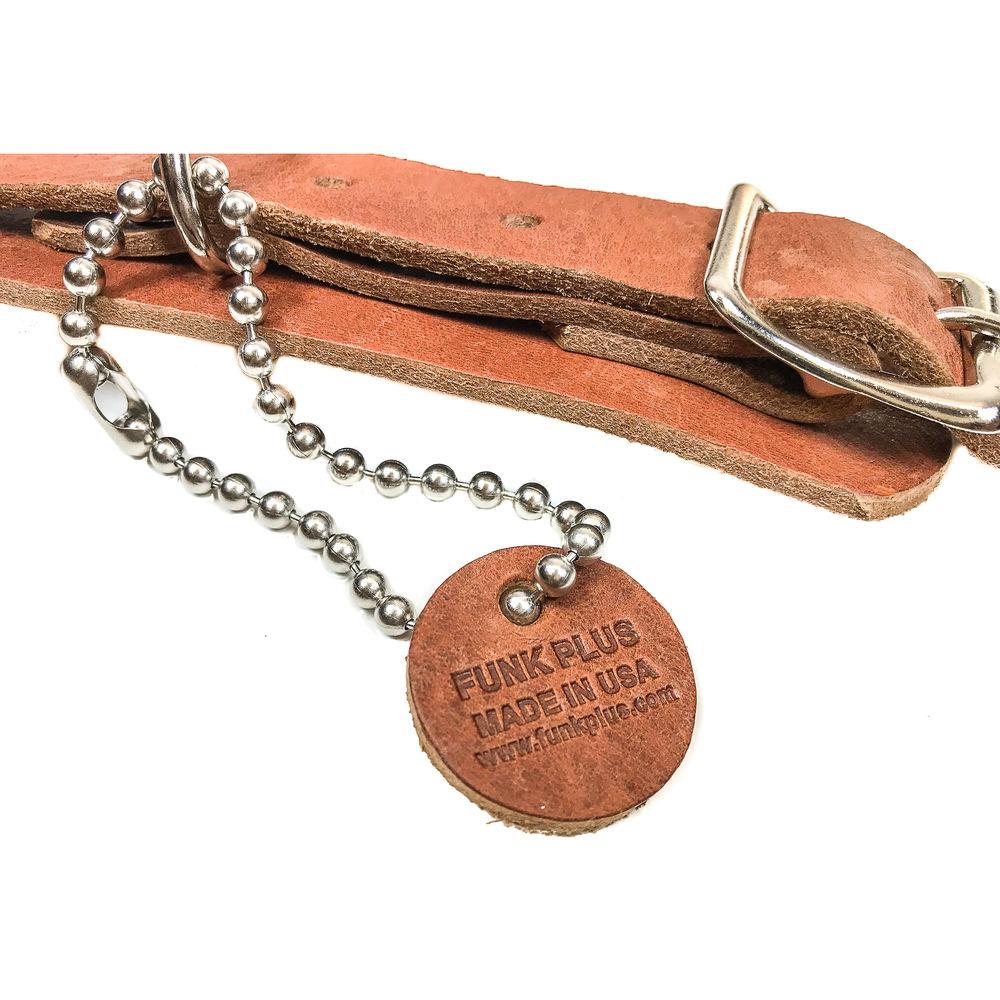 Funk Plus Double Grommet Genuine Premium Leather Guitar Strap with Buckle