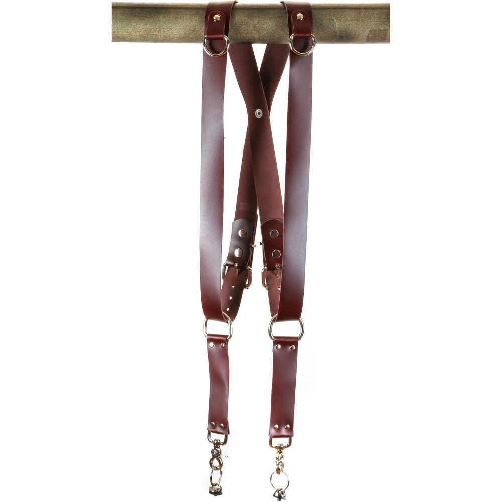 Funk Plus Latigo Leather Snap Back Harness with 1.5" Wide Straps and D-Rings