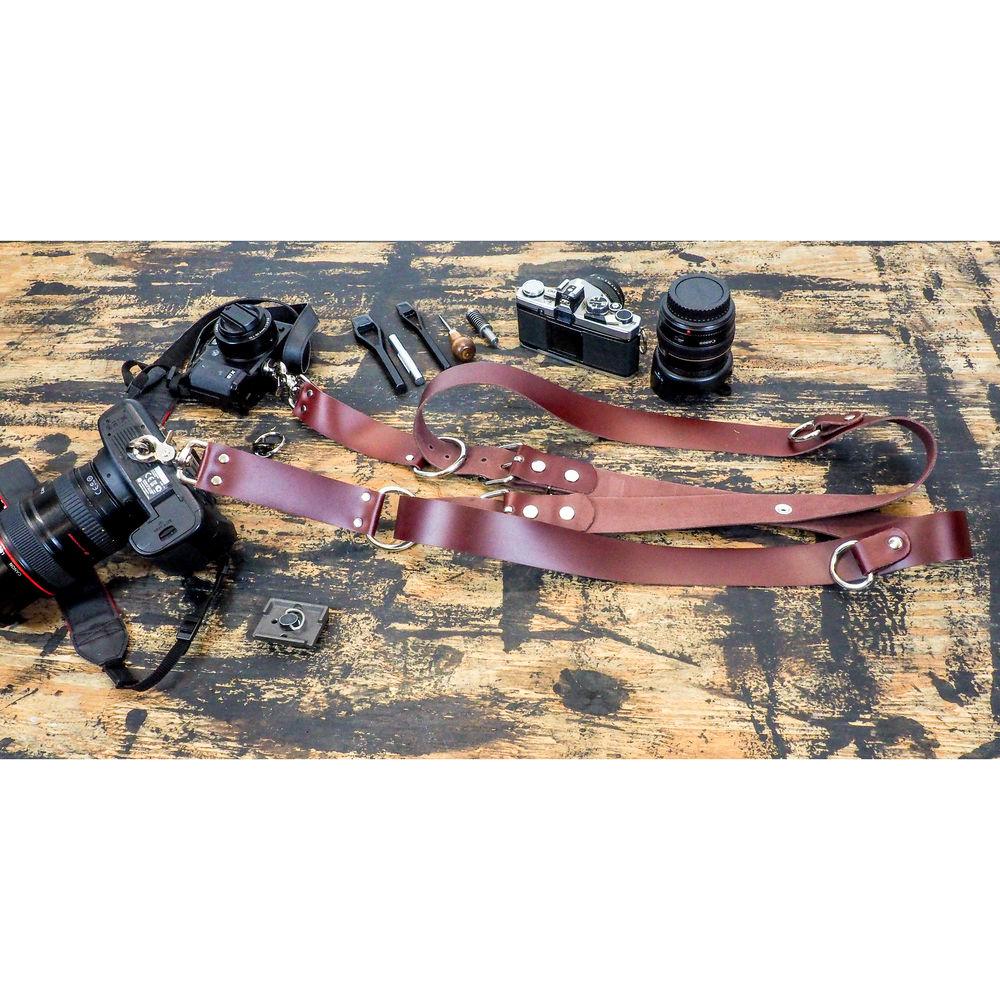 Funk Plus Latigo Leather Snap Back Harness with 1.5" Wide Straps and D-Rings