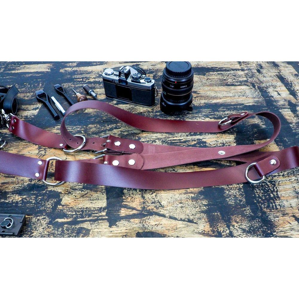 Funk Plus Latigo Leather Snap Back Harness with 1.5" Wide Straps and D-Rings